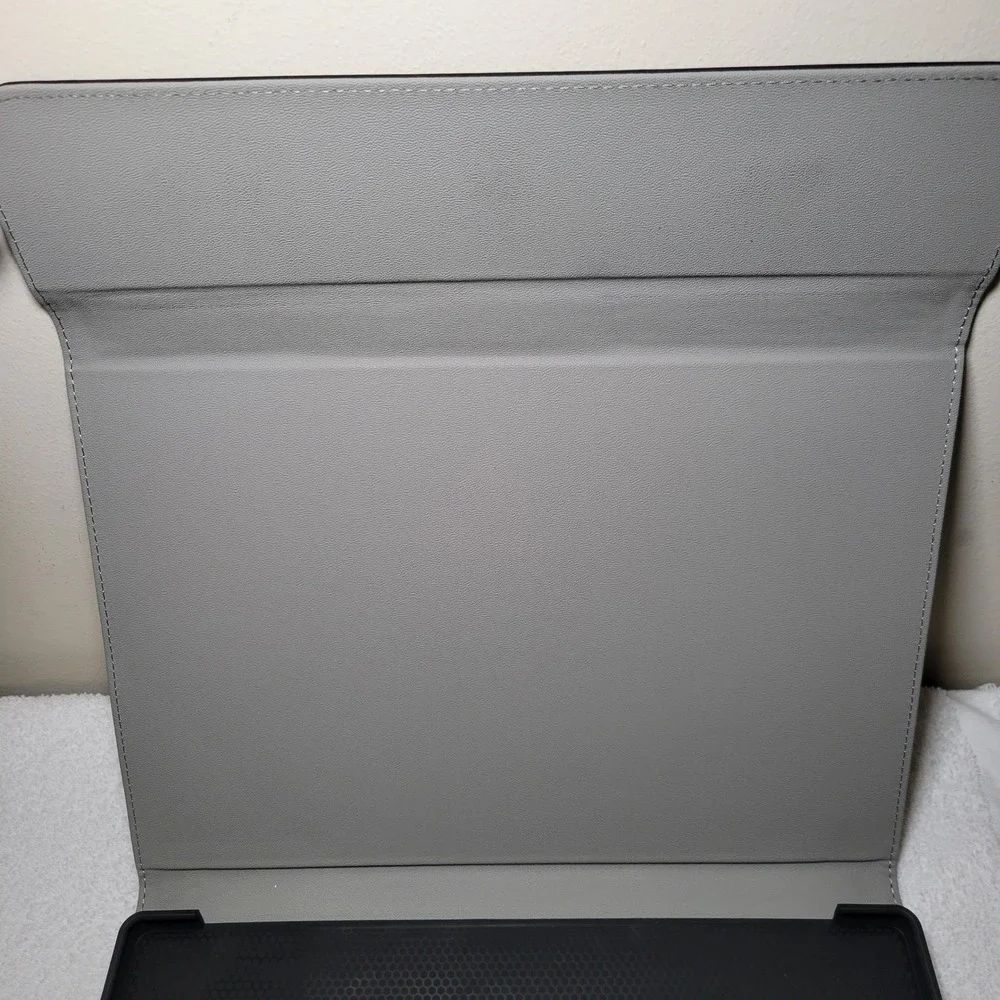 Mosiso Microsoft Surface Pro 7 6 5 4 Case Black Faux Leather Folio Stand Cover
